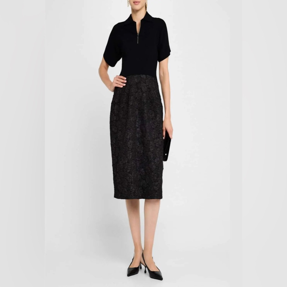 NWT Derek Lam 10 Crosby Antoinette Jacquard Polo Dress 💐 - Picture 3 of 8